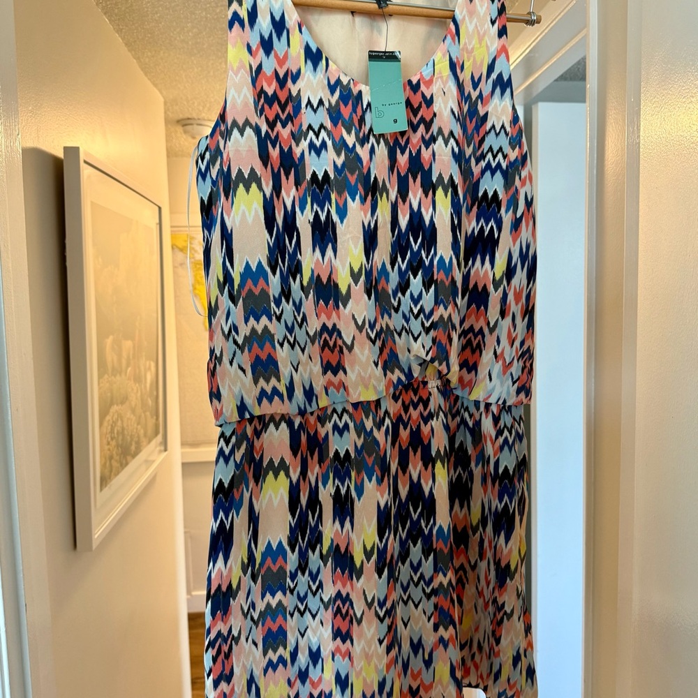 Waverly Blue Sleeveless Sundress Mini